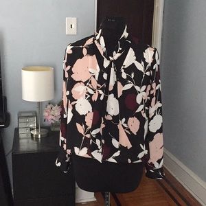 Vince Camuto Floral Long Sleeve Blouse